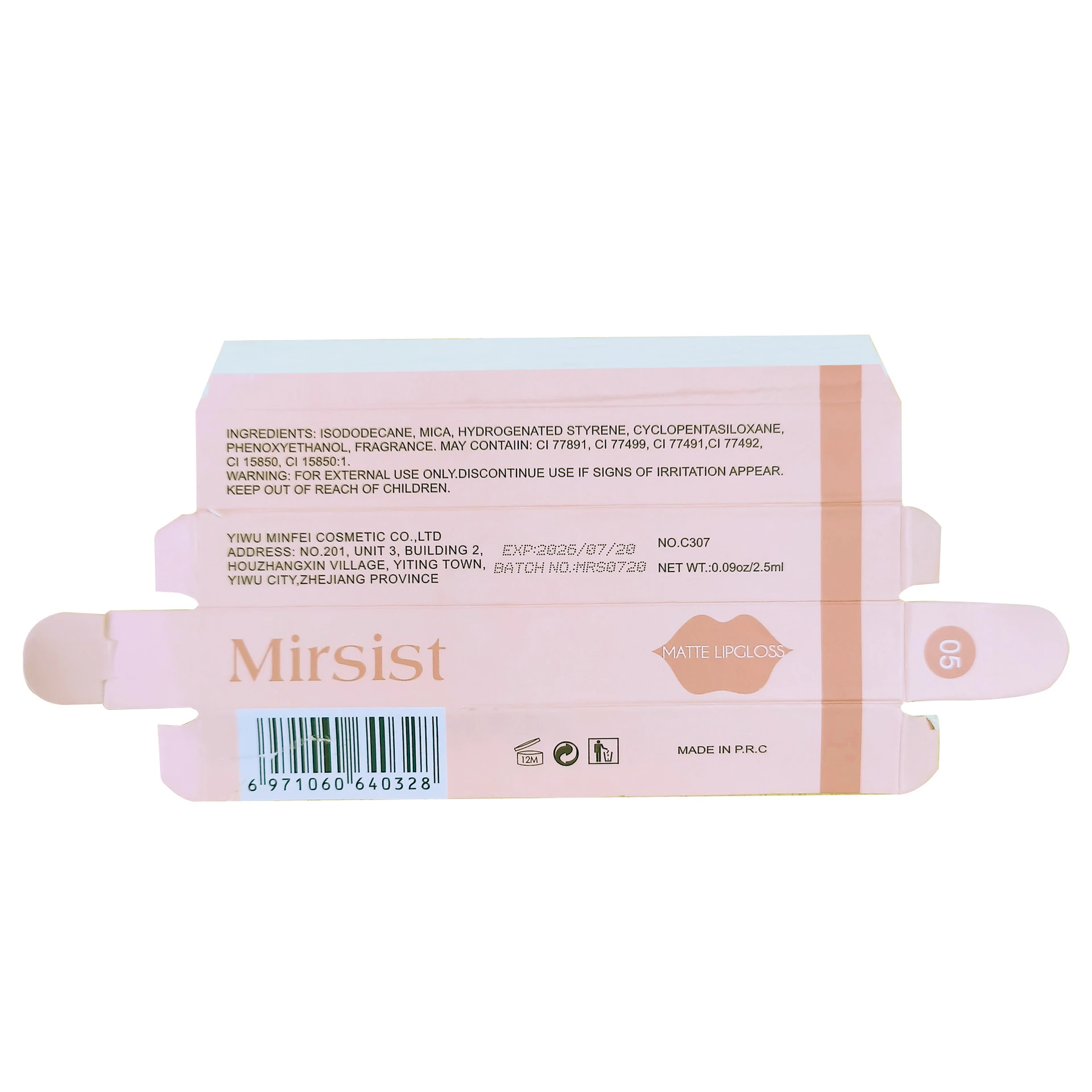Maquillage mat nu rouge à lèvres étanche longue durée antiadhésif tasse liquide brillant à lèvres